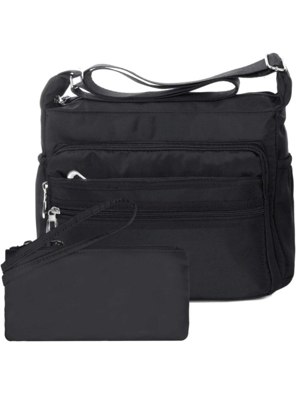 Waterproof Crossbody Bag for Women | Multi-Pocket Nylon Shoulder Purse